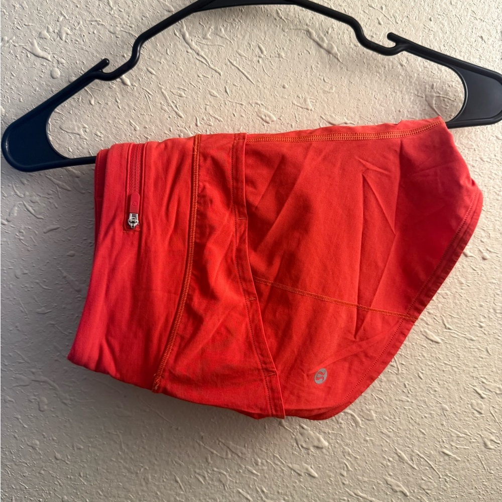lululemon speed up shorts 2.5” ~ carnation red - Picture 3 of 6